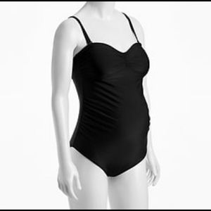 Black maternity swim suit